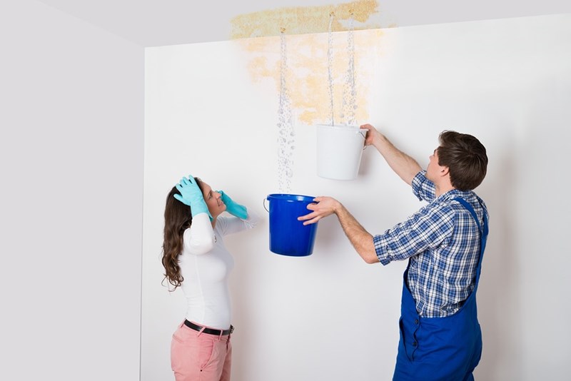 damaged ceiling